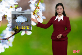 Dự báo thời tiết Hà Tĩnh ngày 10/2: Có mưa nhẹ vài nơi