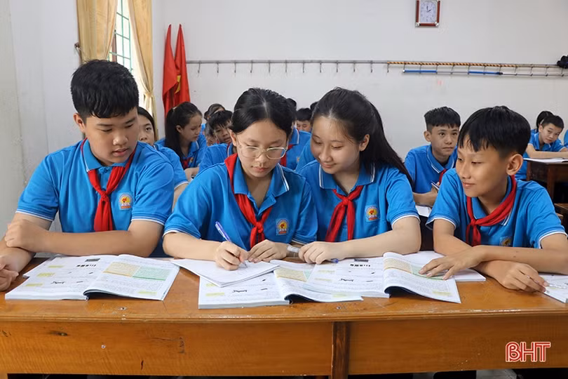 Các trường học ở Hà Tĩnh bắt nhịp tốt với chương trình sách giáo khoa mới