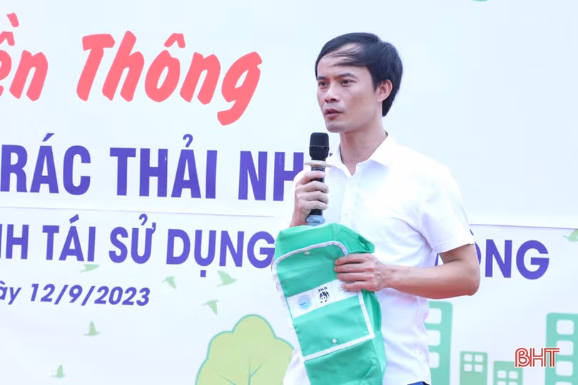 Phụ nữ TP Hà Tĩnh hưởng ứng giảm thiểu rác thải nhựa
