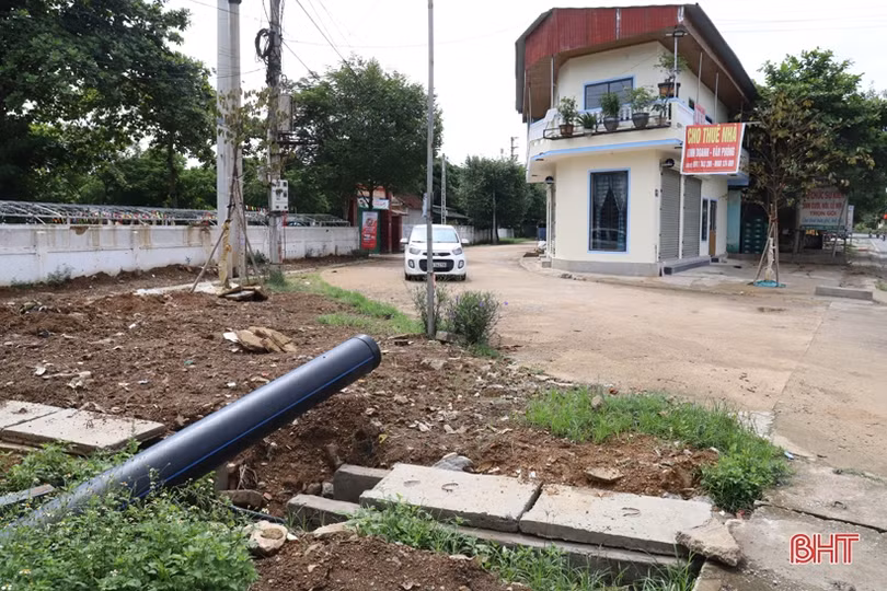 Mương nước thải ở Hương Khê đã được khơi thông