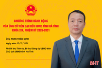 Chương trình hành động của ứng cử viên đại biểu HĐND tỉnh khóa XIX Phan Thiên Định 