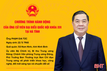 Chương trình hành động của ứng cử viên ĐBQH khóa XVI Phạm Gia Túc