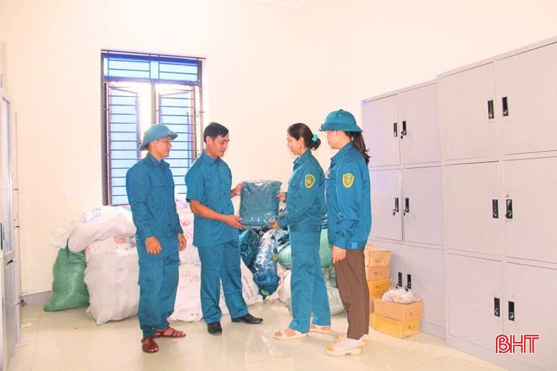 Ban Chỉ huy Quân sự xã Hương Khê sắp xếp nơi ăn ở, làm việc tại trụ sở làm việc mới. bqbht_br_anh-anh-5.jpg