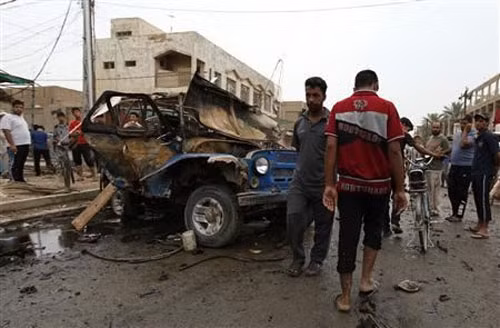 Hiện trường một vụ đánh bom ở Baghdad
