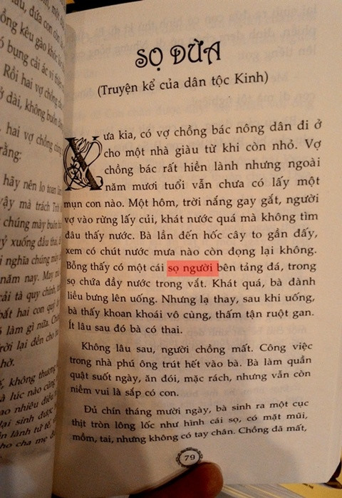 Nhiều sách in chi tiết “mẹ Sọ Dừa uống nước sọ người” ảnh 4 Nhiều sách in chi tiết “mẹ Sọ Dừa uống nước sọ người” ảnh 4