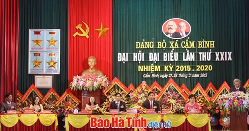 Đảng bộ Cẩm Bình Đại hội điểm cấp tỉnh nhiệm kỳ 2015 - 2020 ảnh 3