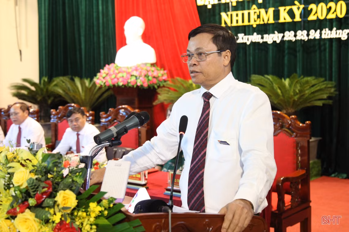 Đại hội Đại biểu Đảng bộ huyện Cẩm Xuyên bầu 37 đồng chí vào Ban Chấp hành nhiệm kỳ 2020 - 2025