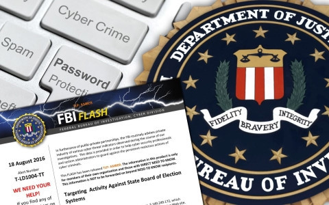 Ảnh minh họa về cảnh báo của FBI. Ảnh: Reuters fbi tin tac nuoc ngoai dang xam nhap vao he thong bau cu my