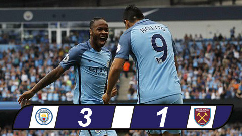 sterling lap cu dup man city danh bai west ham