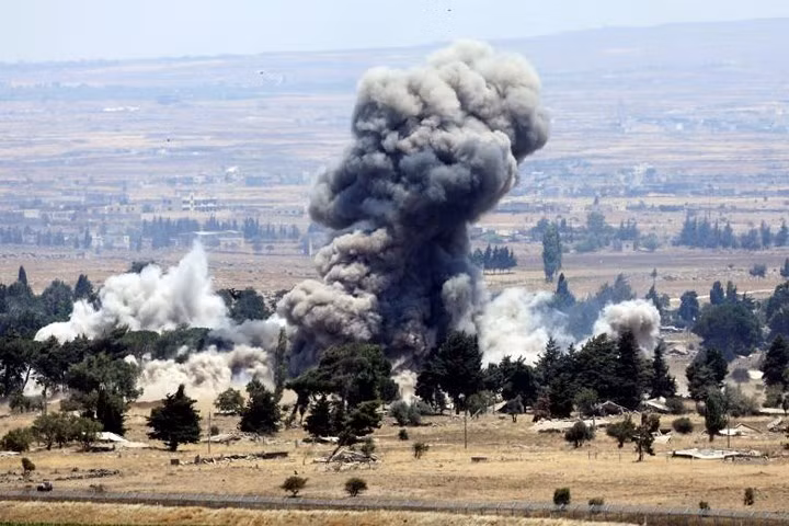 Ảnh: Cuộc chiến khốc liệt ở Syria nhìn từ phía Israel