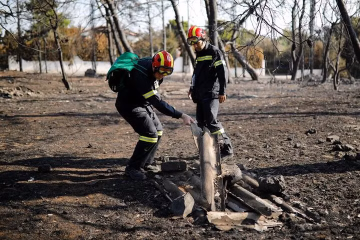 Cảnh tang thương sau thảm họa cháy rừng ở Hy Lạp