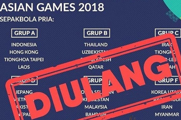 14h00 chiều 25/7, bốc thăm lại bóng đá nam ASIAD 2018