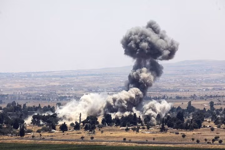 Ảnh: Cuộc chiến khốc liệt ở Syria nhìn từ phía Israel