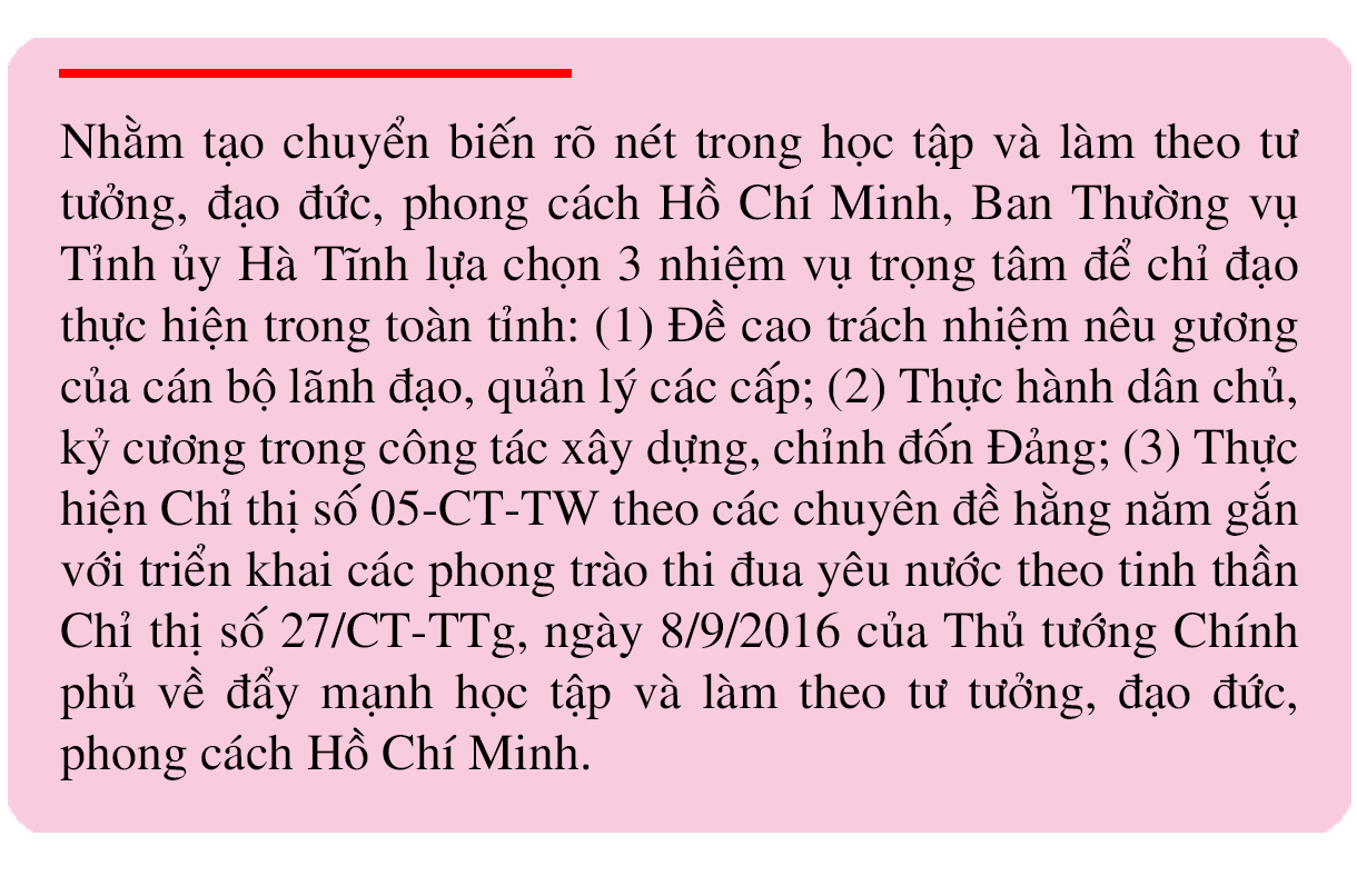 Hà Tĩnh - những con số nổi bật sau 5 năm học tập, làm theo gương Bác