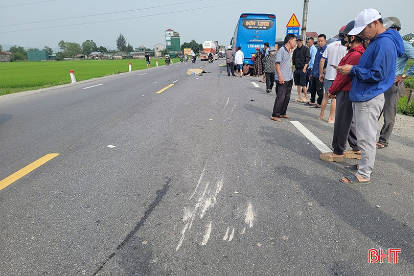 Hiện trường vụ tai nạn.