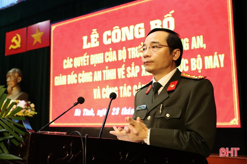 Đại tá Nguyễn Xuân Thao - Giám đốc Công an tỉnh. bqbht_br_cong-an-ha-tinh-6.jpg