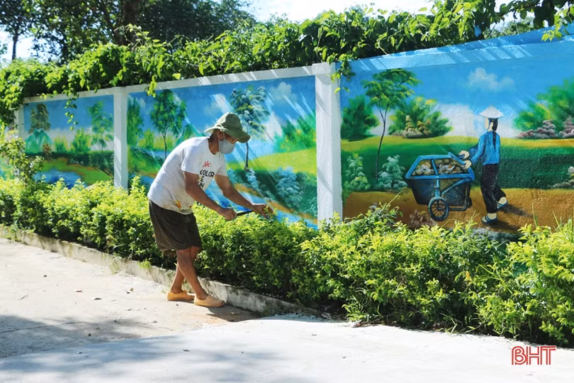 Những con đường bích họa đẹp mắt ở huyện miền núi Hà Tĩnh