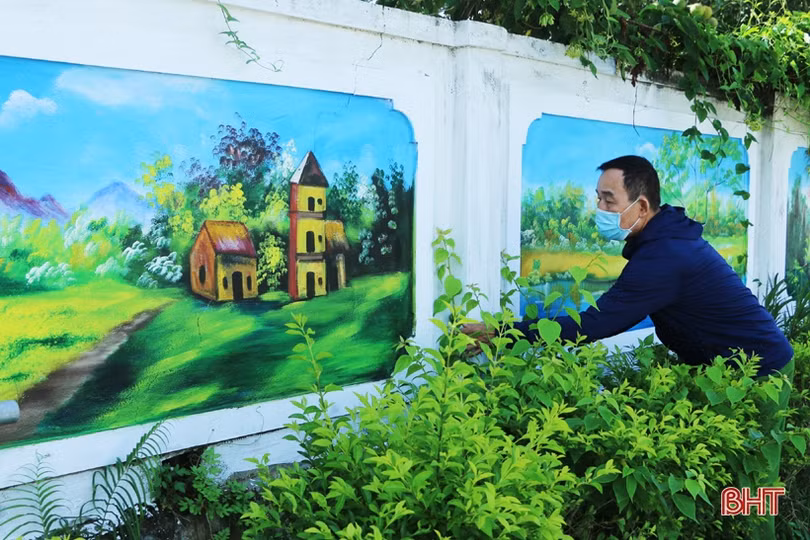 Những con đường bích họa đẹp mắt ở huyện miền núi Hà Tĩnh