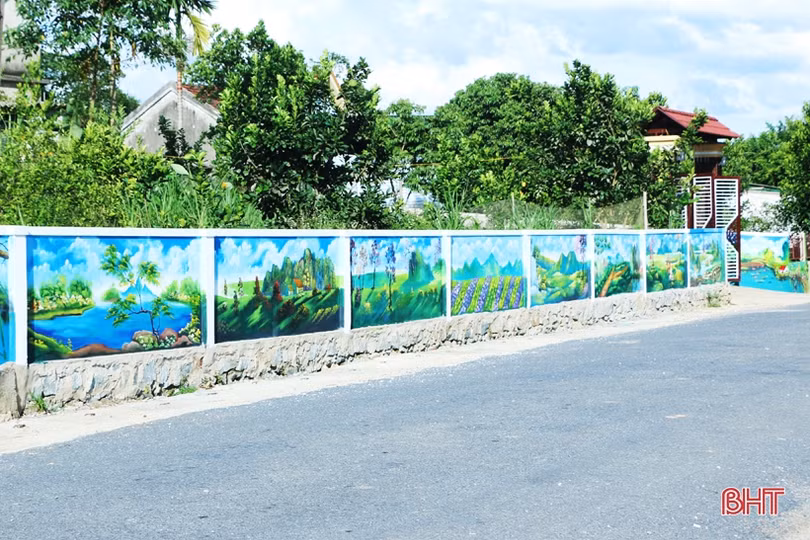 Những con đường bích họa đẹp mắt ở huyện miền núi Hà Tĩnh