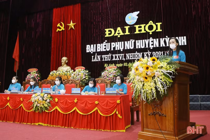 Chủ tịch Hội LHPN huyện Kỳ Anh Phạm Thị Hương tái đắc cử nhiệm kỳ 2021 - 2026