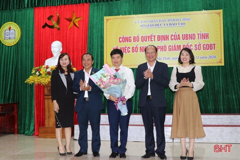 Công bố quyết định bổ nhiệm Phó Giám đốc Sở GD&ĐT Hà Tĩnh