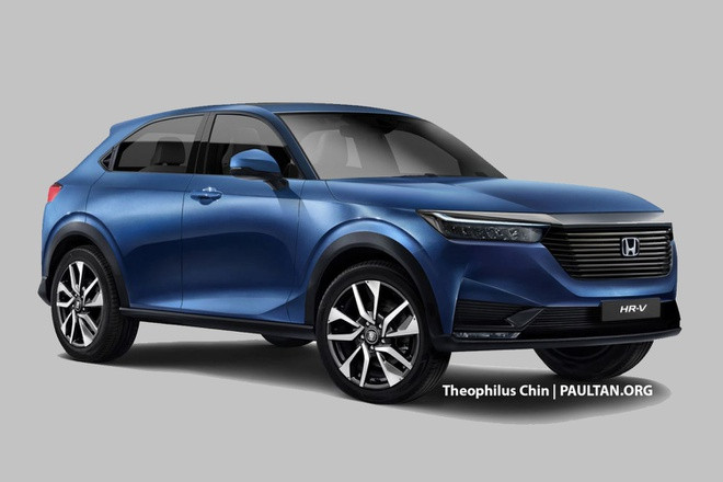 Ảnh phác thảo của Honda HR-V 2021