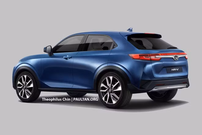 Ảnh phác thảo của Honda HR-V 2021