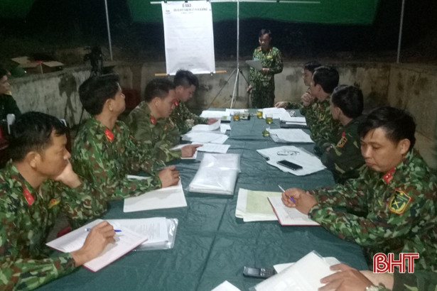 Huyện Kỳ Anh, Hương Sơn diễn tập thành công chỉ huy một bên, một cấp