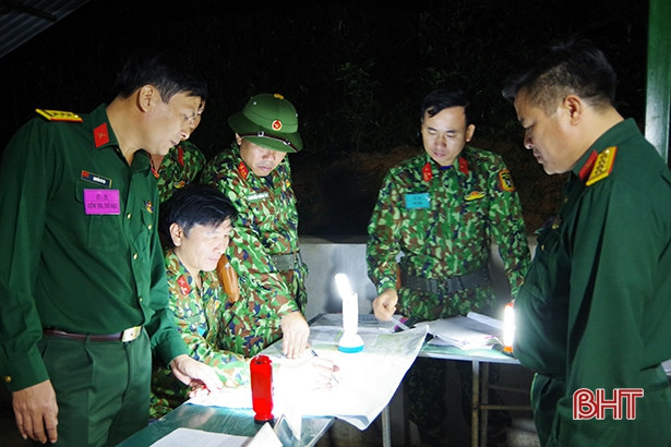 Huyện Kỳ Anh, Hương Sơn diễn tập thành công chỉ huy một bên, một cấp