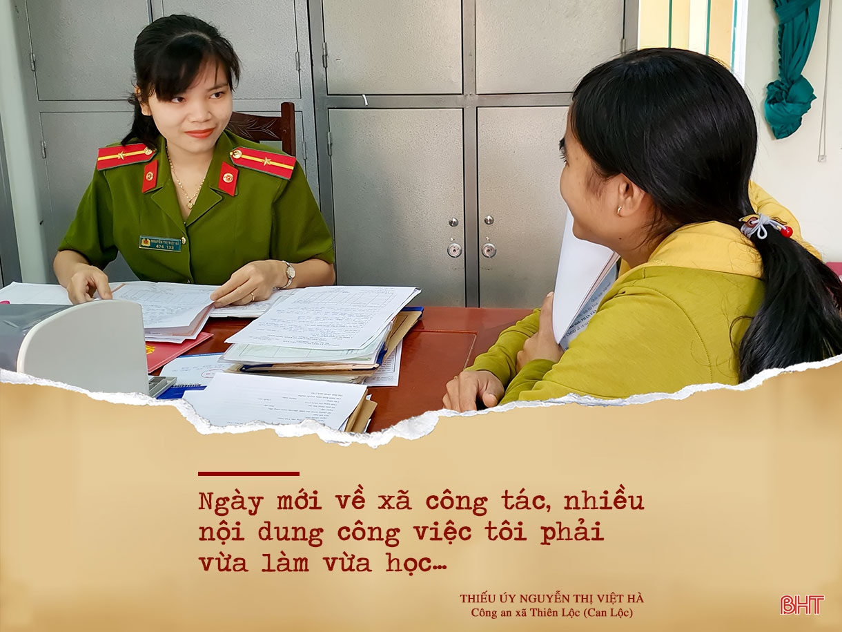 Chuyện những nữ công an chính quy về xã ở Hà Tĩnh