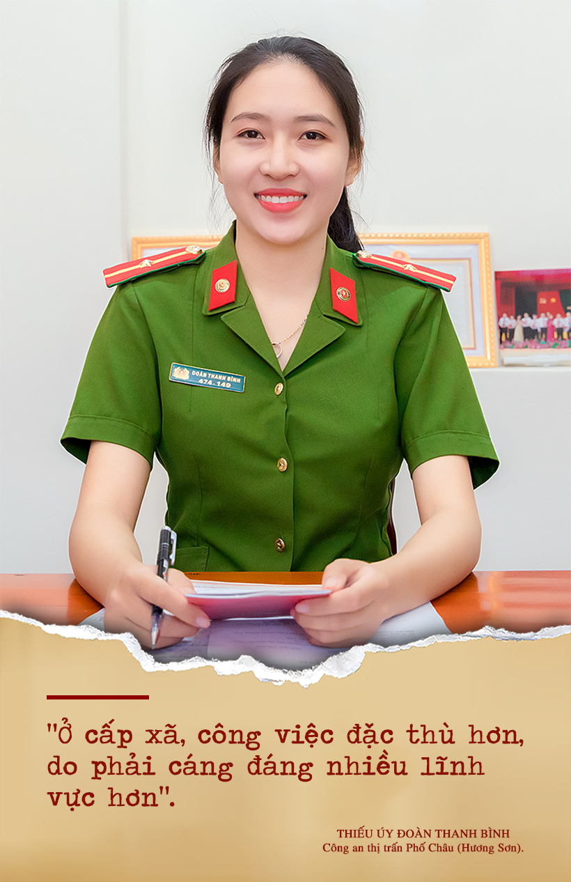 Chuyện những nữ công an chính quy về xã ở Hà Tĩnh