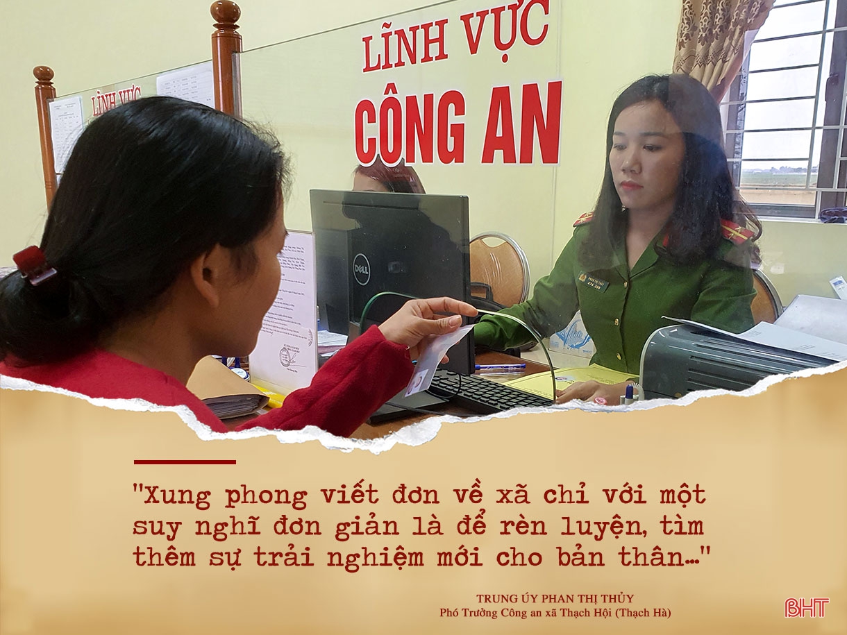 Chuyện những nữ công an chính quy về xã ở Hà Tĩnh