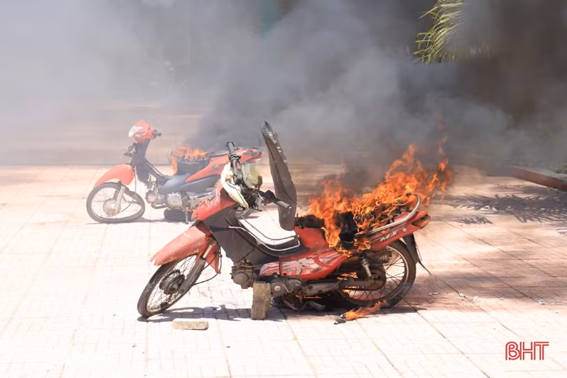 Gay cấn màn diễn tập phòng chống gây rối an ninh trật tự ở Hương Sơn