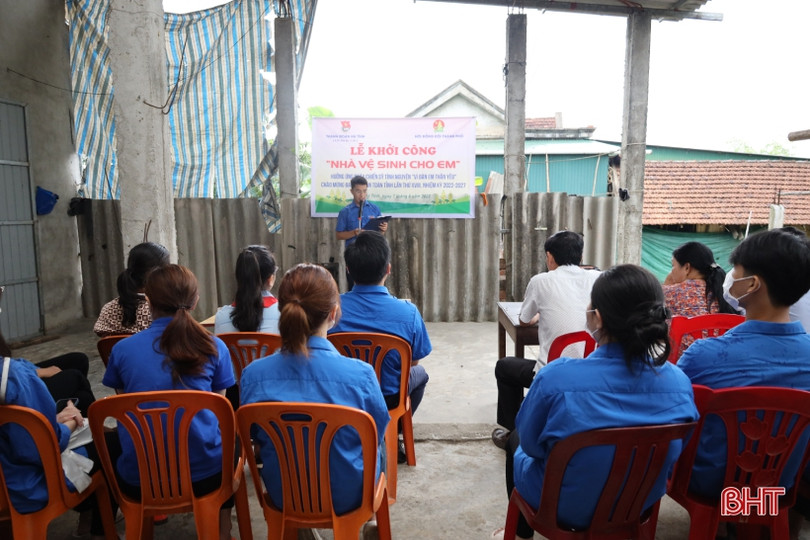 Tuổi trẻ TP Hà Tĩnh hỗ trợ xây dựng các công trình cho thiếu nhi 