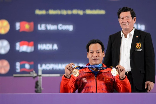 Lực sĩ người Hà Tĩnh giành HCV ASEAN Para Games 2022