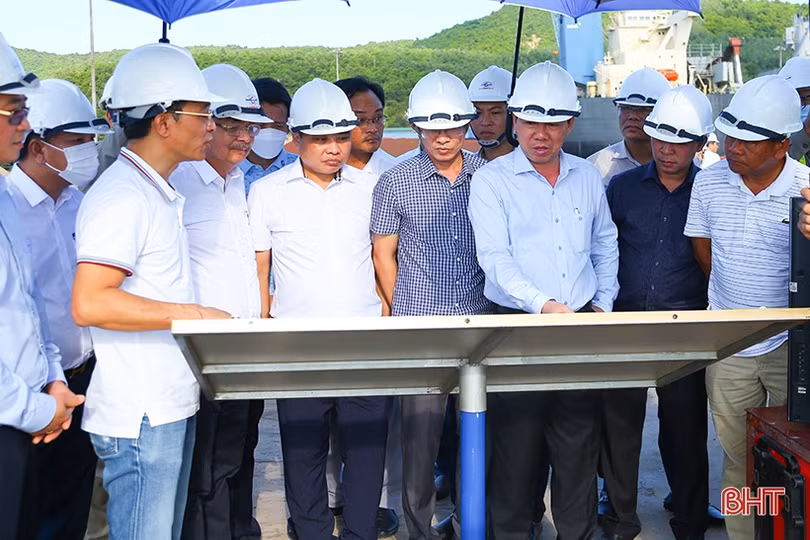 Đoàn công tác tỉnh Ninh Thuận tham quan Khu kinh tế Vũng Áng