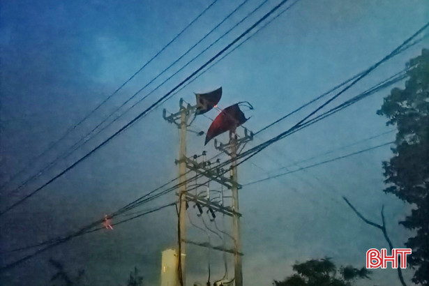 Một công dân ở Lộc Hà bị xử phạt 5 triệu đồng vì thả diều gây chập điện