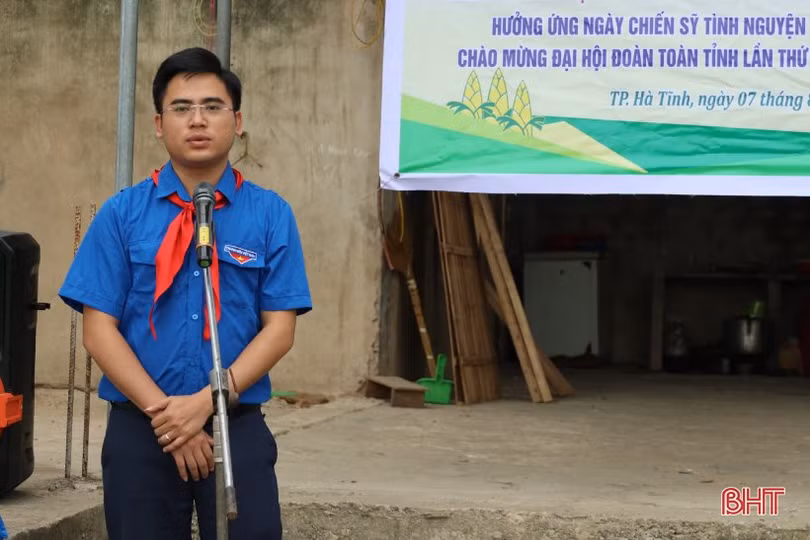 Tuổi trẻ TP Hà Tĩnh hỗ trợ xây dựng các công trình cho thiếu nhi 