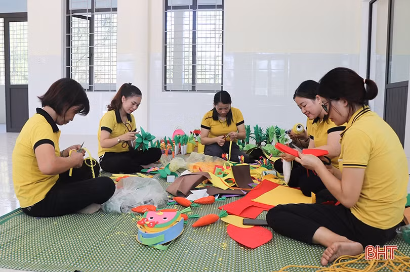 Các trường học ở Hà Tĩnh chuẩn bị cơ sở vật chất đón năm học mới