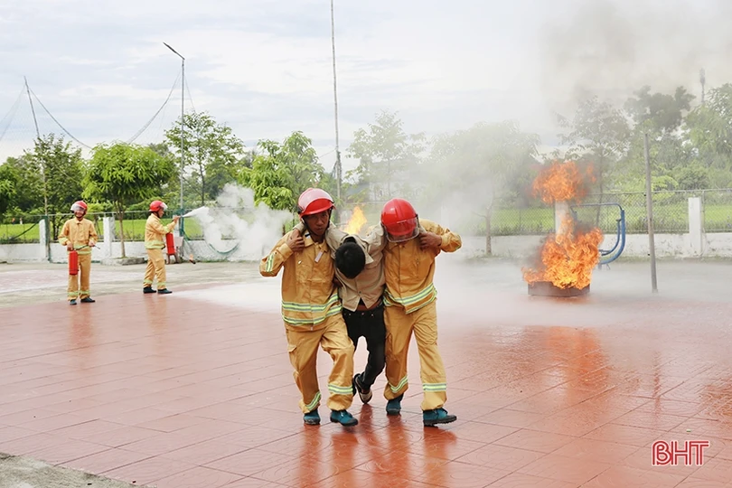 Ra mắt mô hình khu dân cư an toàn PCCC đầu tiên tại Thạch Hà