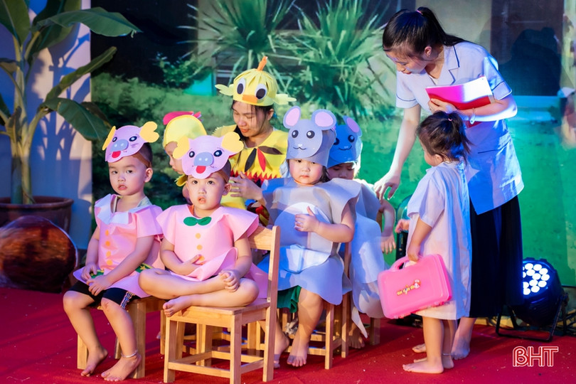 Học sinh Trường Mầm non Trung Kiên hào hứng với “Lời thì thầm cổ tích”