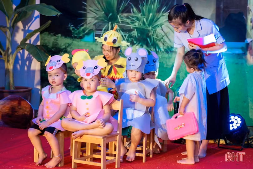 Học sinh Trường Mầm non Trung Kiên hào hứng với “Lời thì thầm cổ tích”