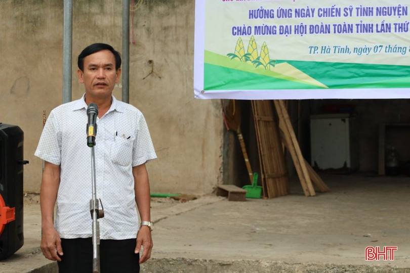 Tuổi trẻ TP Hà Tĩnh hỗ trợ xây dựng các công trình cho thiếu nhi 