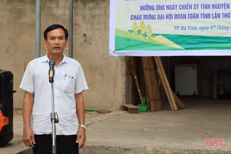 Tuổi trẻ TP Hà Tĩnh hỗ trợ xây dựng các công trình cho thiếu nhi 