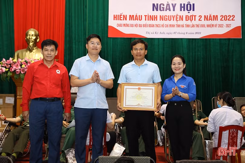 Ngày hội hiến máu tình nguyện ở TX Kỳ Anh tiếp nhận 283 đơn vị máu