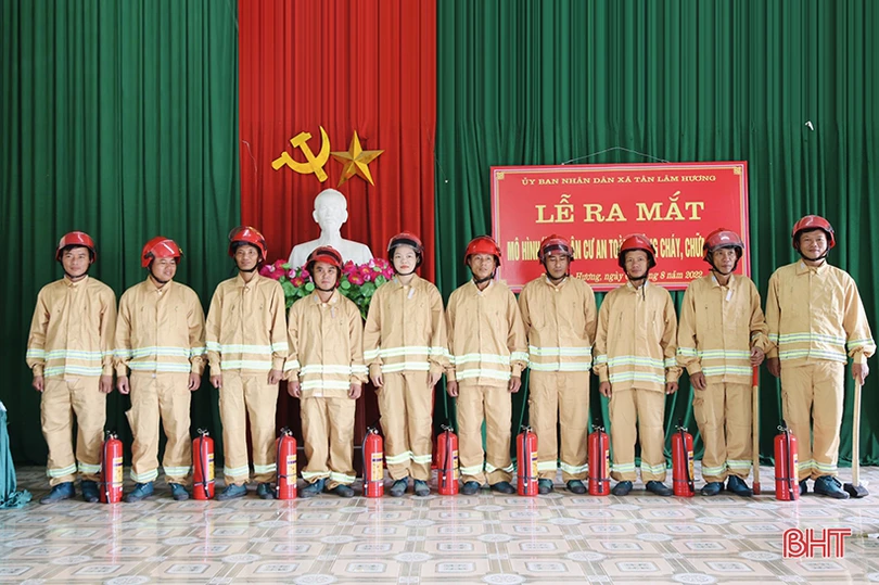 Ra mắt mô hình khu dân cư an toàn PCCC đầu tiên tại Thạch Hà