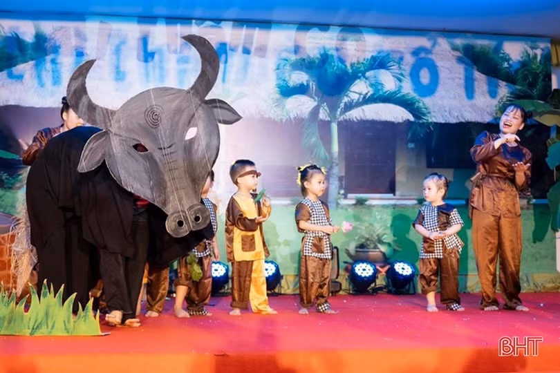 Học sinh Trường Mầm non Trung Kiên hào hứng với “Lời thì thầm cổ tích”