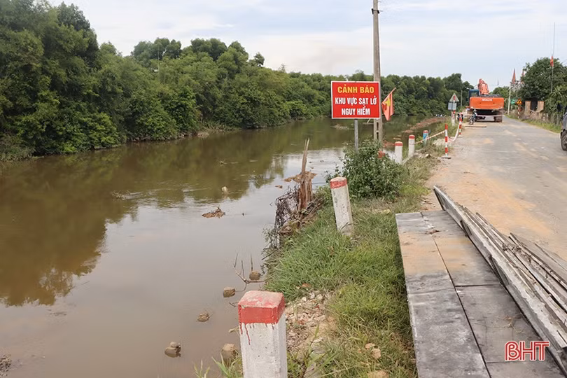 Gấp rút thi công các công trình phòng chống bão lụt tại Cẩm Xuyên