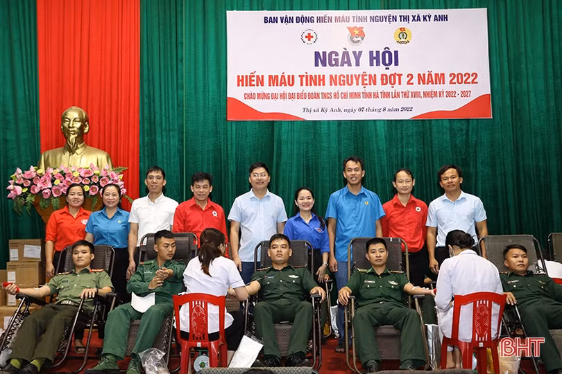 Ngày hội hiến máu tình nguyện ở TX Kỳ Anh tiếp nhận 283 đơn vị máu