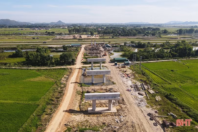 Cao tốc Diễn Châu - Bãi Vọt đoạn qua Hà Tĩnh tiến độ như thế nào?